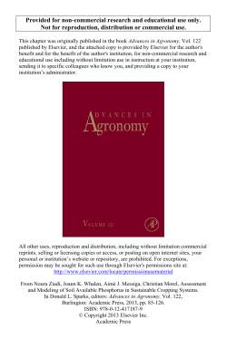 Assessment and Modeling of Soil Available Phosphorus in