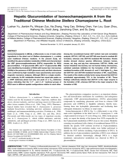 Hepatic Glucuronidation of Isoneochamaejasmin A from the