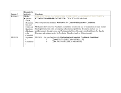 Screen # Domain/Co nstructs Questions II.B.06.01 MEDC01 MEDC