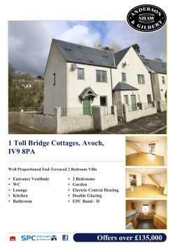 Offers over &pound;135000 1 Toll Bridge Cottages, Avoch, IV9 8PA