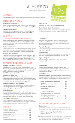 almuerzo - Verde Cocina