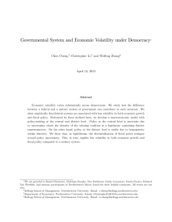 Governmental System and Economic Volatility