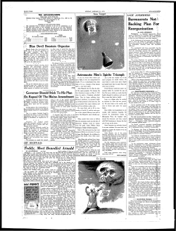 Teddy, Meet Benedict Arnold Backing Plan For Reorganization