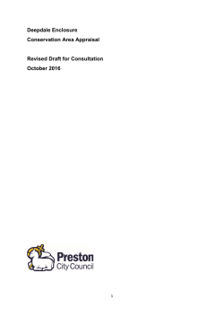 Deepdale Enclosure Conservation Area Appraisal