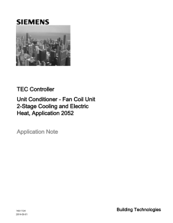 Unit Conditioner TEC Application Note