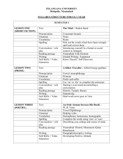 General English - Telangana University