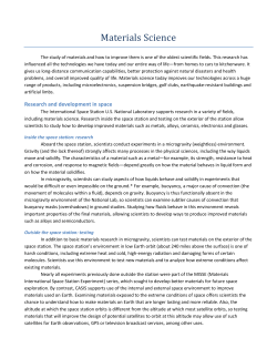 Materials Science