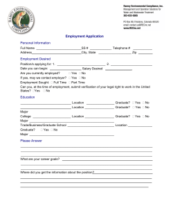 Employment Application Personal Information Employment Desired