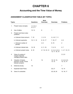 assignment classification table