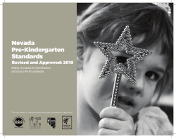 Nevada Pre-Kindergarten Standards