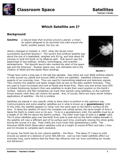 Classroom Space Satellites