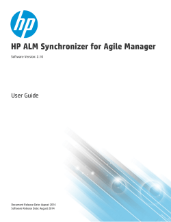 HP Agile Manager - HPE Software Support