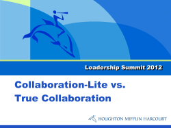 Collaboration-Lite vs. True Collaboration