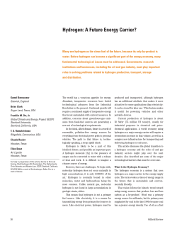 Hydrogen: A Future Energy Carrier?