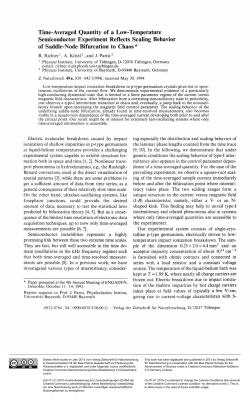 Time-Averaged Quantity of a Low