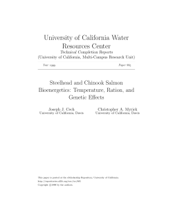 University of California Water Resources Center