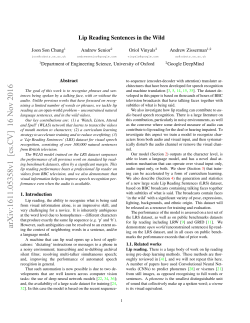 Lip Reading Sentences in the Wild