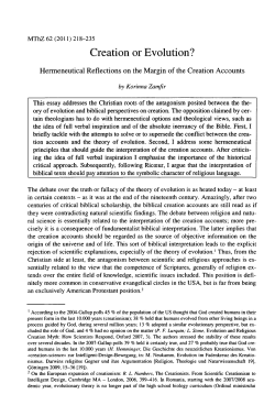 Creation or Evolution?