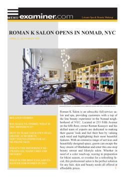 ROMAN K SALON OPENS IN NOMAD, NYC