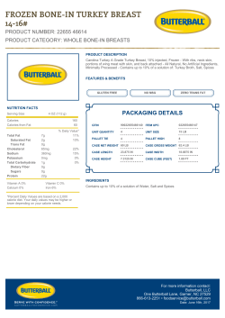 frozen bone-in turkey breast 14-16