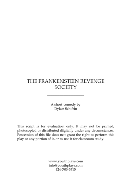 the frankenstein revenge society