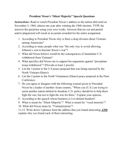 President Nixon`s &ldquo;Silent Majority&rdquo; Speech Questions Instructions