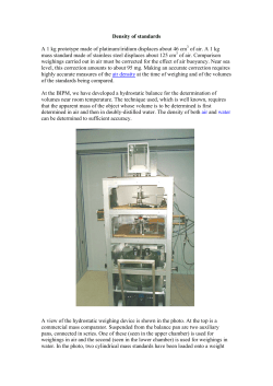 Density of standards