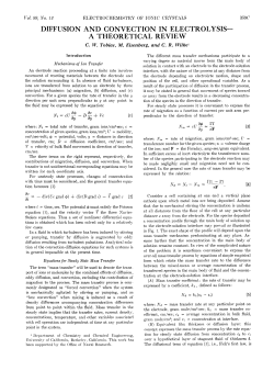 diffusion and convection in electrolysis
