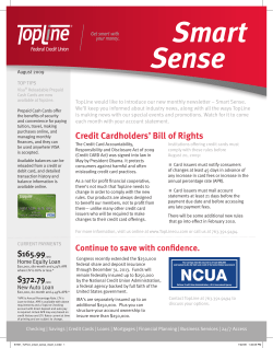 Credit Cardholders` Bill of Rights
