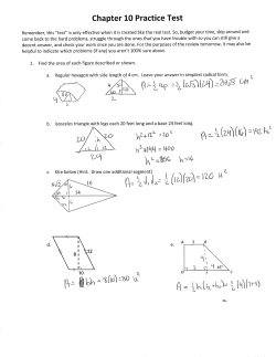 Chapter 10 Practice Test Answers