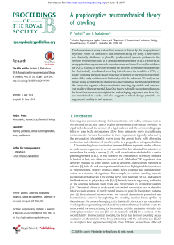 A proprioceptive neuromechanical theory of crawling