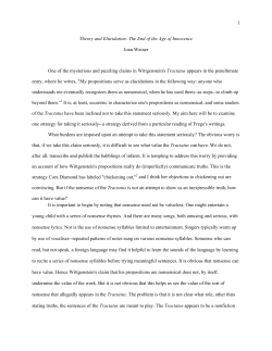 Theory and Elucidation - Indiana University Bloomington