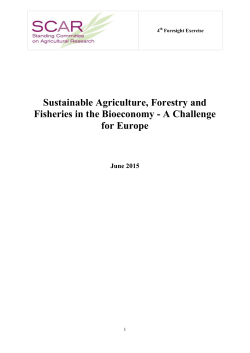 Sustainable Agriculture, Forestry and Fisheries in the Bioeconomy