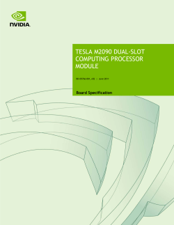 tesla m2090 dual-slot computing processor module
