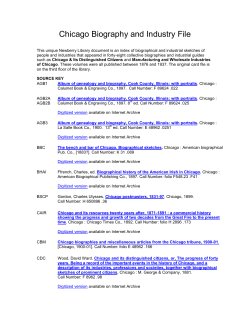 Chicago Biography and Industry File