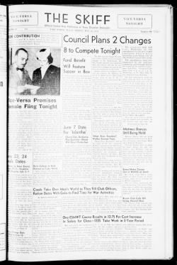 the skiff - TCU Digital Repository