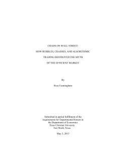 Chaos on Wall Street - TCU Digital Repository