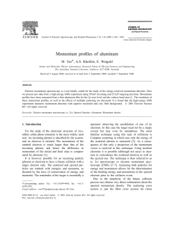 Momentum profiles of aluminum