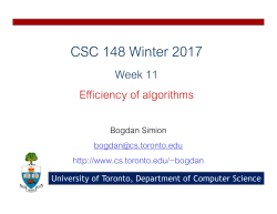 CSC 148 Winter 2017 - cdf.toronto.edu