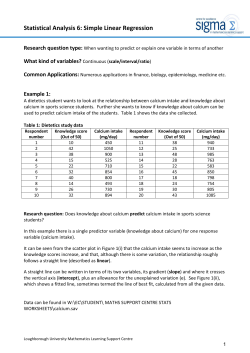Statistical Analysis 6: Simple Linear Regression