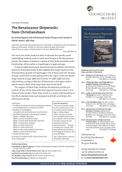 The Renaissance Shipwrecks from Christianshavn