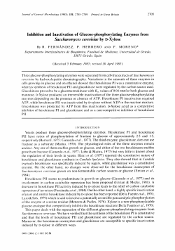 Inhibition and Inactivation of Glucose