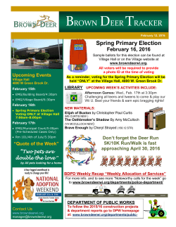 February12 - Village of Brown Deer