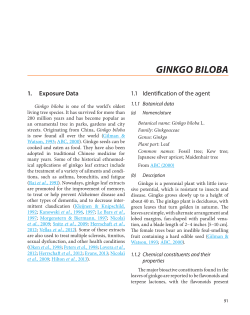 ginkgo biloba - IARC Monographs on the Evaluation of