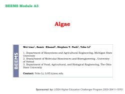 Algae - OARDC - The Ohio State University