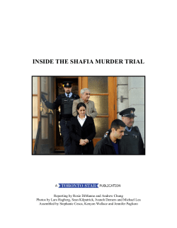 inside the shafia murder trial - University of Washington Libraries