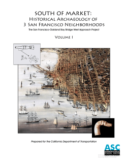 South of Market: Historical Archaeology of 3 San Francisco