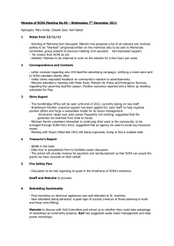 Minutes of SCRA Meeting No.56 - Strathewen Community Renewal