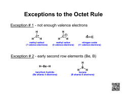 Exceptions to the Octet Rule