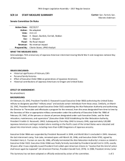 SCR 14 Preliminary SMS